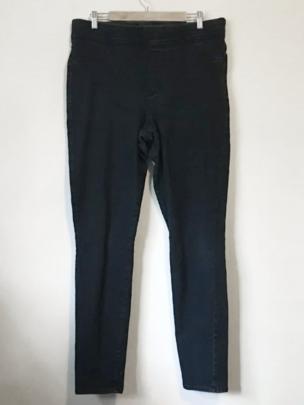 Old Navy Black Super Skinny Mid-Rise Denim Jeans Size 16 Tall